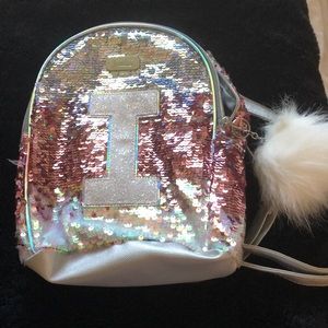 Justice ‘I’ mini backpack